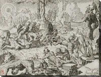 Картина Гедеон наблюдает за тем, как пьют солдаты