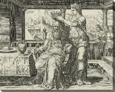 Картина Добродетельная жена короновала своего мужа