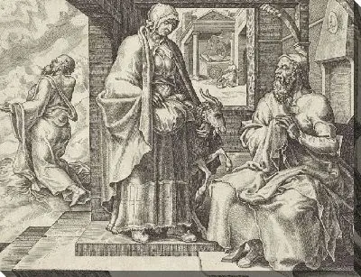 Картина Тобит и Анна с козой