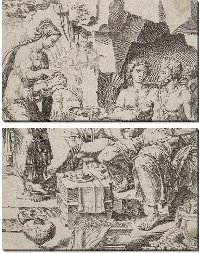 Картина Лот и его дочери