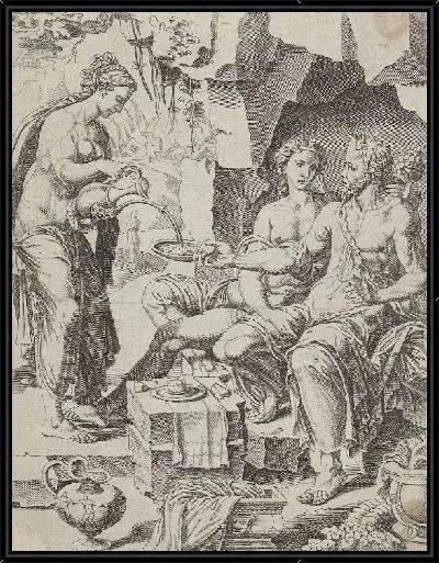 Картина Лот и его дочери