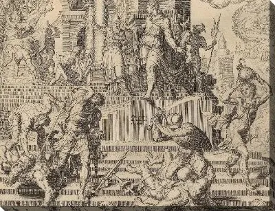 Картина Разрушение храма Ваала и убийство его священников