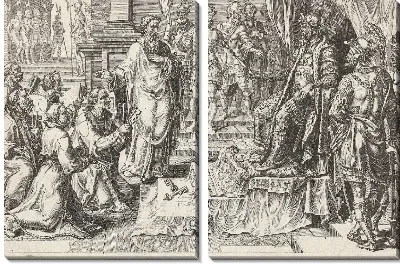 Картина Представление шести немецких городов, 1547