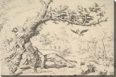 Картина Илия кормил воронами