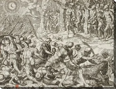 Картина Гедеон уничтожает армию мадианитян