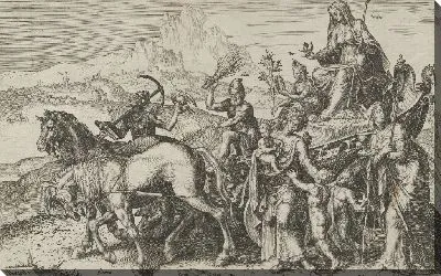 Картина Триумф смирения, из цикла превратностей человеческих дел, плита 7