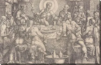 Картина Христос предсказывает предательство Иуды Искариота на Тайной вечере