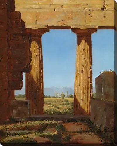 Картина Колонны храма Нептуна в Пестуме