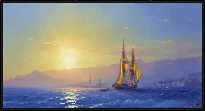 Картина Закат на море №17