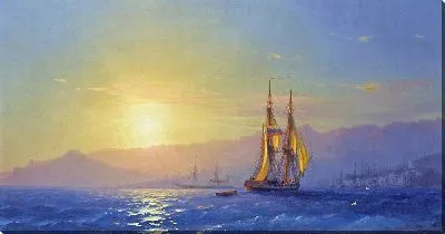 Картина Закат на море №17