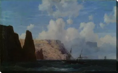 Картина скалистые утесы