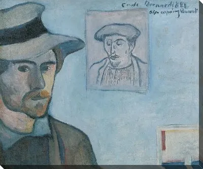 Картина Автопортрет с портретом Гогена 