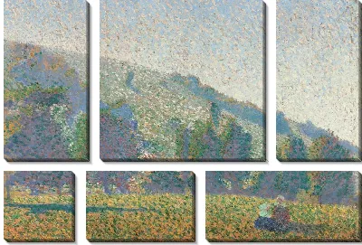 Две бретонки на лугу 