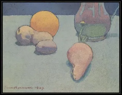 Картина Натюрморт с апельсином 