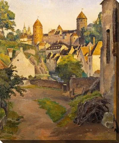 Картина Вид на замок в Семуре 