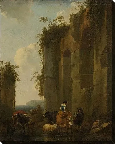 Картина Руины в Италии 