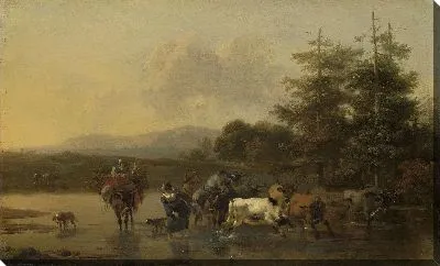 Картина Стадо крупного рогатого скота 