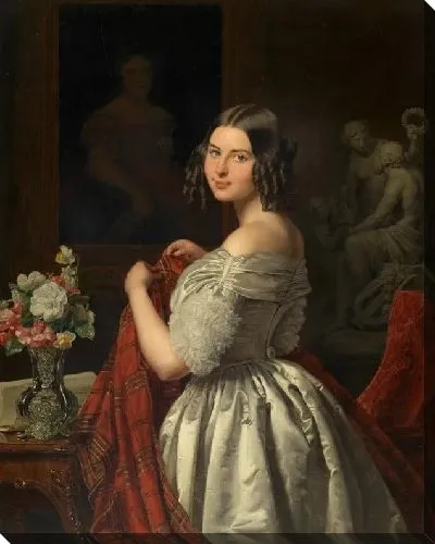 Картина Молодая женщина в своем туалете