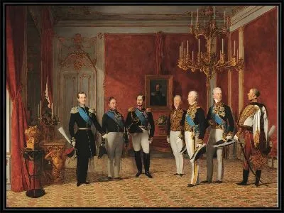 Прием великого князя Александра Николаевича князем Меттернихом в Венском Хофбурге в 1829 году