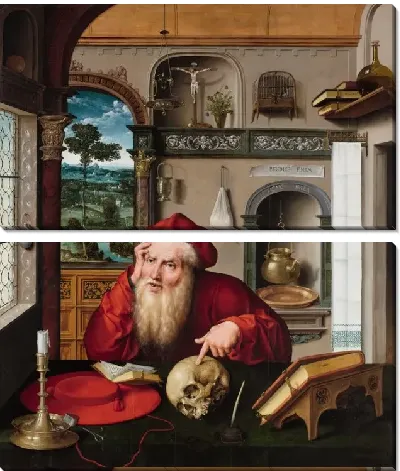 Картина Святой Иероним в своем кабинете