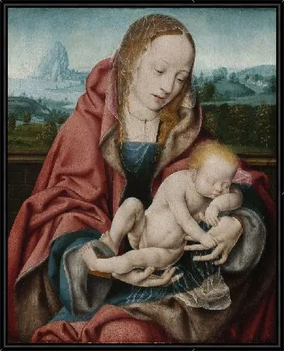 Картина Богородица со спящим ребенком