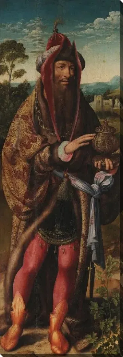 Картина Поклонение волхвов - левое крыло