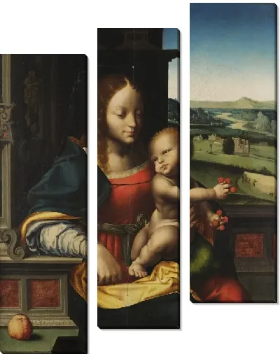 Картина Мадонна с ребёнком и фруктом