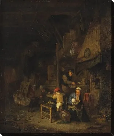 Картина Крестьянская семья дома