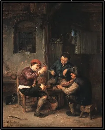 Картина Три крестьянина в трактире