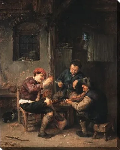 Картина Три крестьянина в трактире