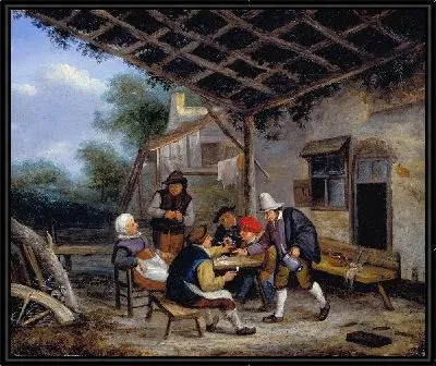 Картина Крестьяне пьют