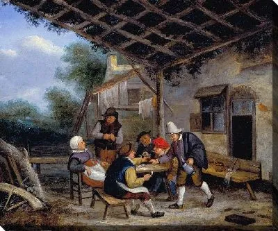 Картина Крестьяне пьют