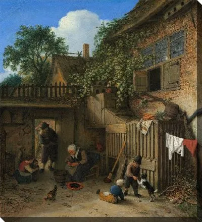 Картина Двор коттеджа