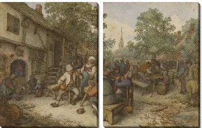 Картина Крестьянский фестиваль на улице города