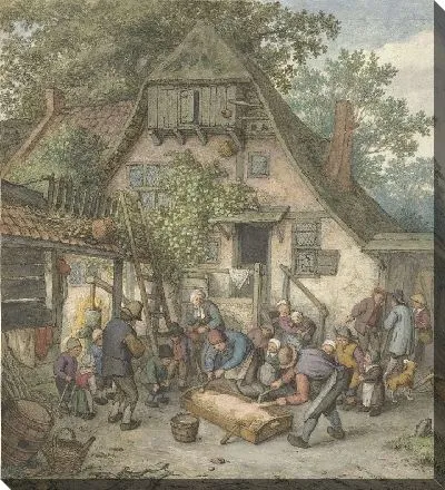 Картина Ошпаривание кабана