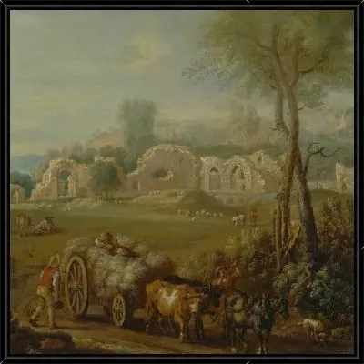 Хейкарт проезжает мимо разрушенного аббатства