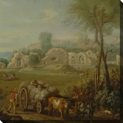 Хейкарт проезжает мимо разрушенного аббатства