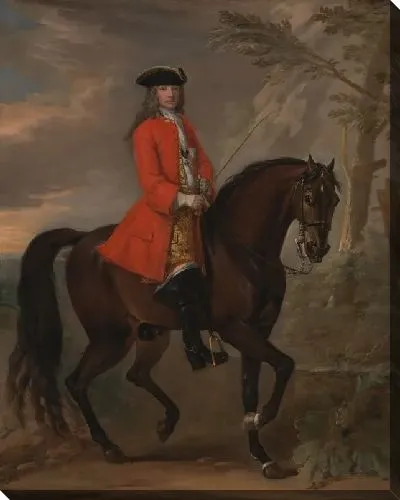 Картина Портрет мужчины верхом на лошади