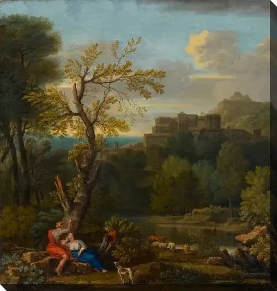 Картина Пейзаж с Анжеликой и Медаро