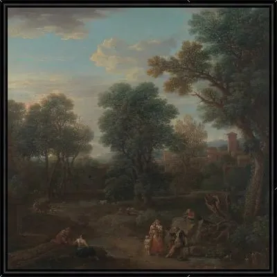 Картина классический пейзаж: утро