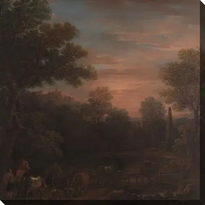 Картина классический пейзаж: вечер