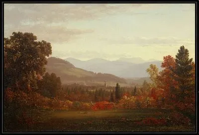 Мт. Меринос и город Гудзон осенью