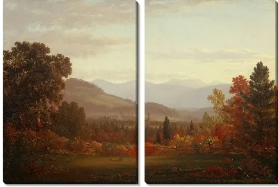 Мт. Меринос и город Гудзон осенью