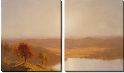 Вид с холмов Беркшира, недалеко от Питсфилда, штат Массачусетс