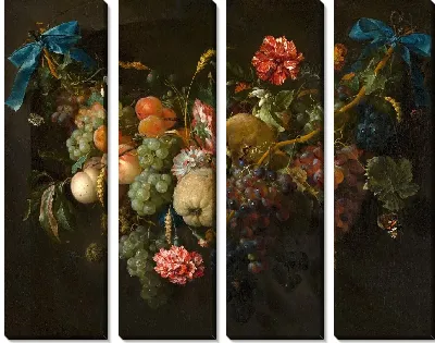 Картина Гирлянда из фруктов и цветов