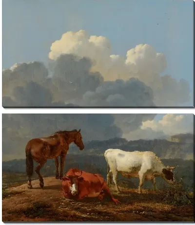 Итальянский пейзаж со скотом