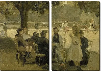 Картина В Буа-де-Булонь под Парижем