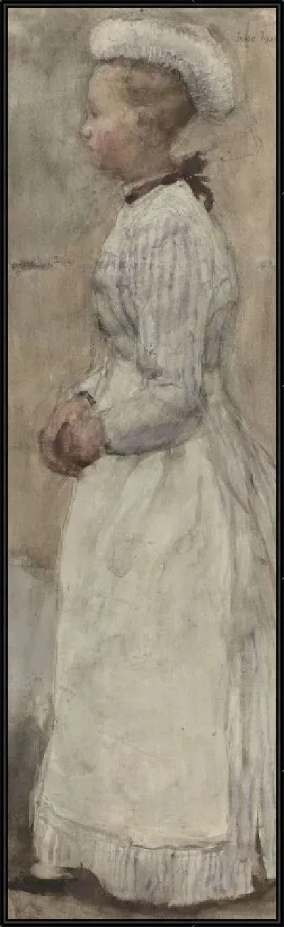 Картина уборщица