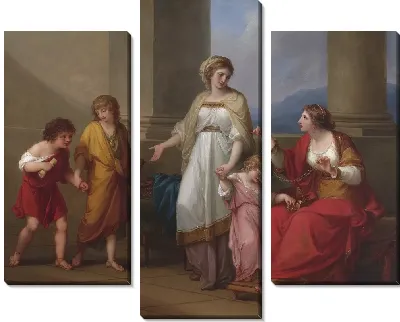 Картина Корнелия, мать Гракхов, указывала на своих детей как на свои сокровища.