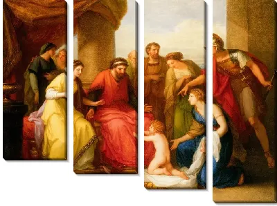 Картина Ребенок Пирр умоляет царя главка дать ему убежище